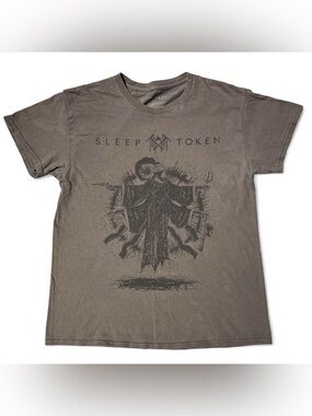 GRAY SLEEP TOKEN METAL BAND TEE M